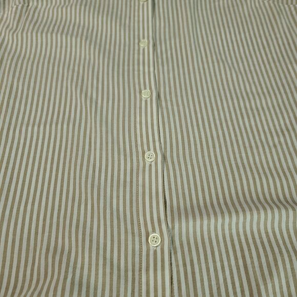 Chico's Womens Button Up Blouse Multicolor Size 2 100% Cotton 3/4 Sleeve Collar - Picture 8 of 12